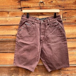 Vintage Posted Slim Denim Shorts 31